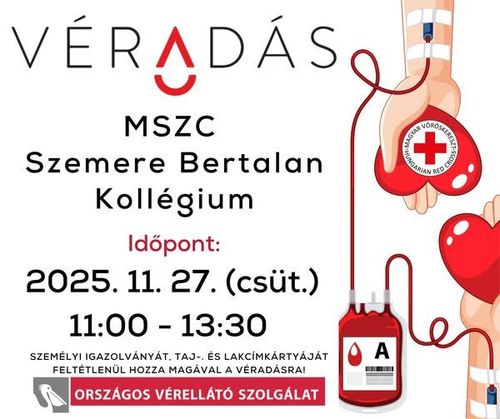 Véradás a Szemere Kollégiumban